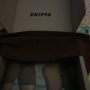 All in one scoop neck long sleeve skims onesie color is cocoa brand new